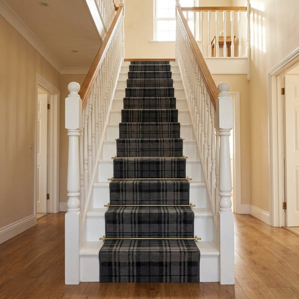 Tartan Schwarz Treppenläufer