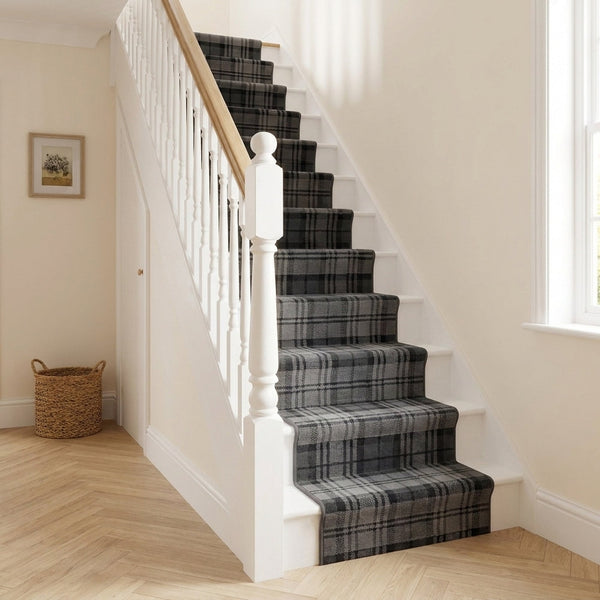 Tartan Schwarz Treppenläufer