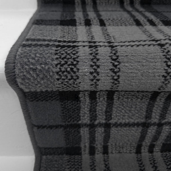 Tartan Schwarz Treppenläufer