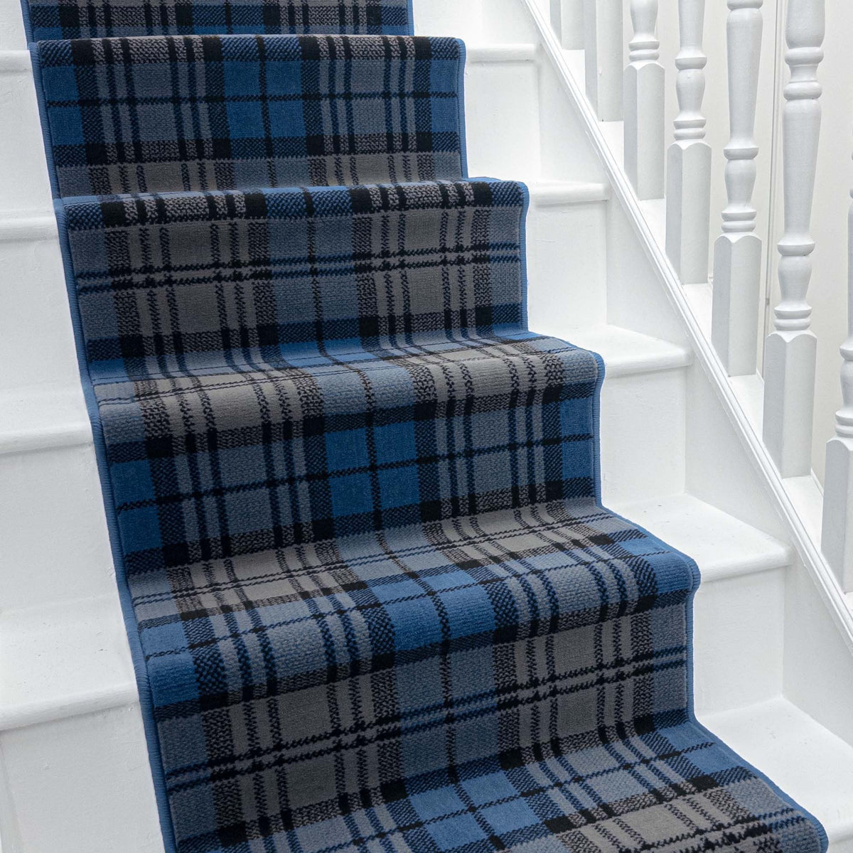 Tartan Blue Stair Runner
