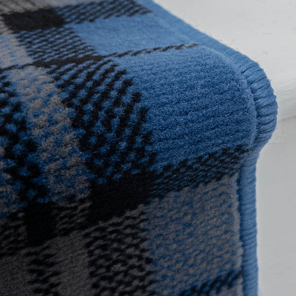Tartan Blau Treppenläufer