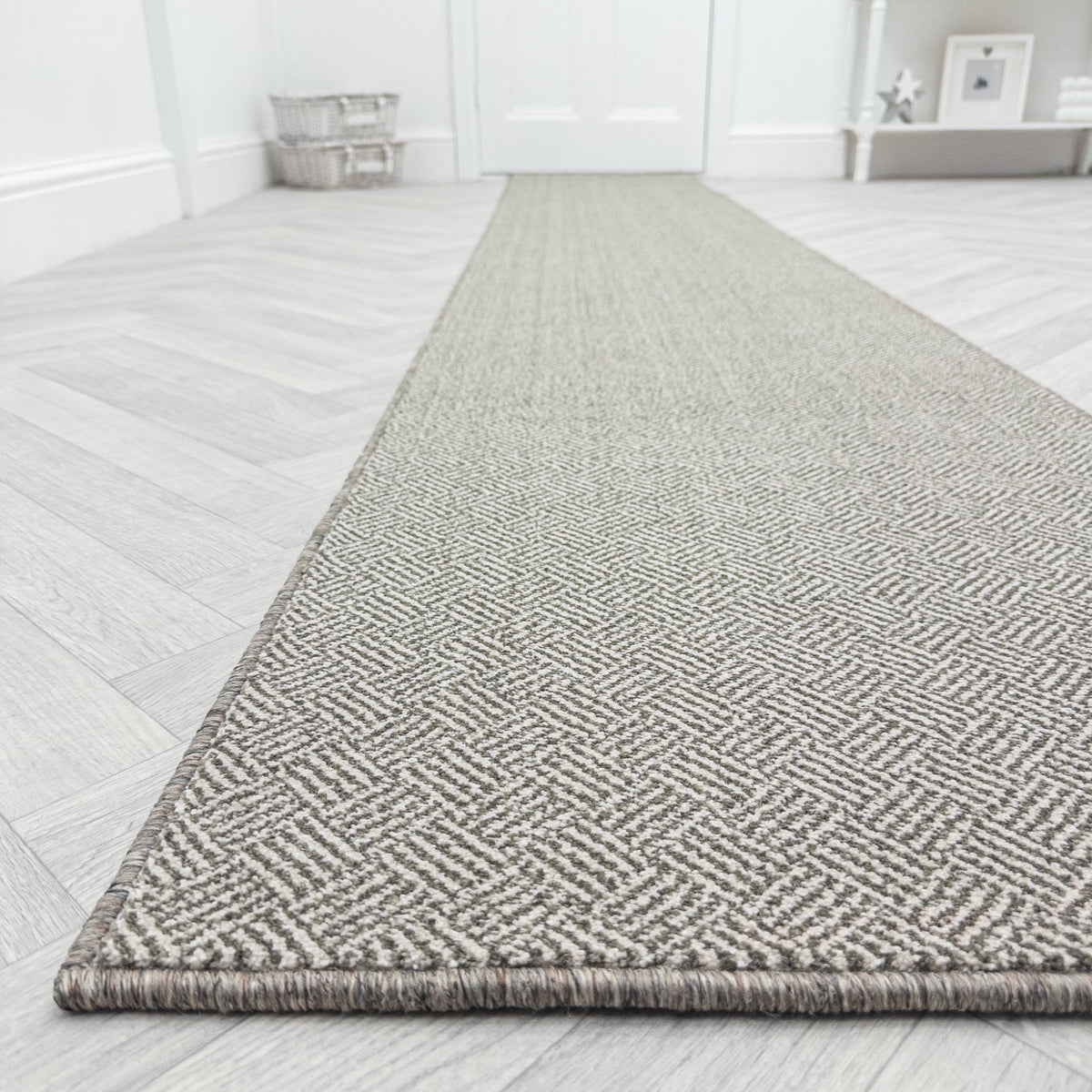 New Moonlight Green Cream Hall Runner