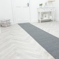 New Moonlight Grey Dark Grey Hall Runner