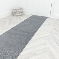 New Moonlight Grey Dark Grey Hall Runner