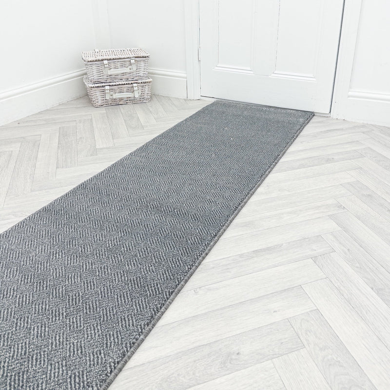 New Moonlight Grey Dark Grey Hall Runner