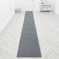 New Moonlight Grey Dark Grey Hall Runner