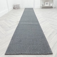 New Moonlight Grey Dark Grey Hall Runner