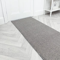 New Moonlight Beige Dark Grey Hall Runner