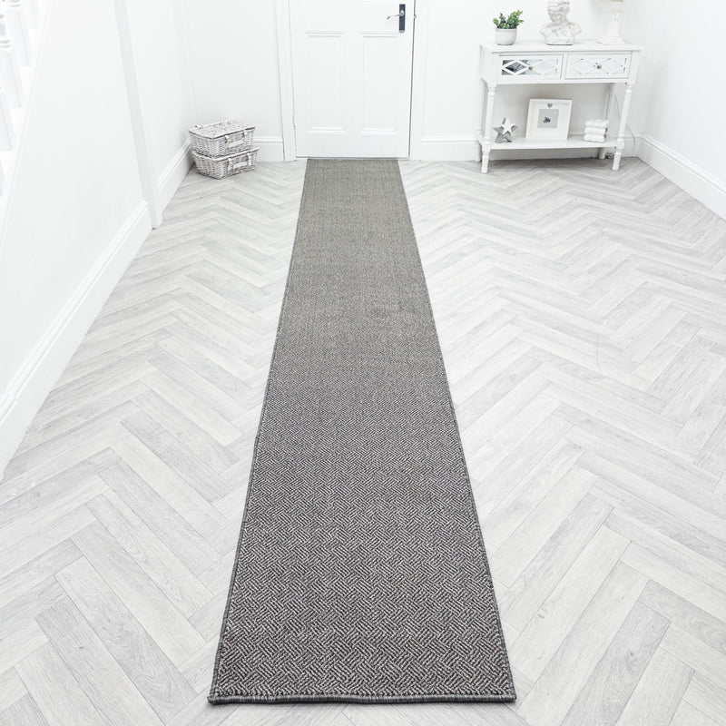 New Moonlight Beige Dark Grey Hall Runner