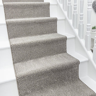 New Moonlight Green Cream Stair Runner