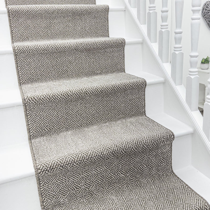 New Moonlight Green Cream Stair Runner