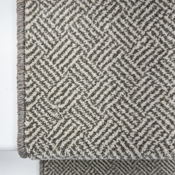 New Moonlight Green Cream Stair Runner