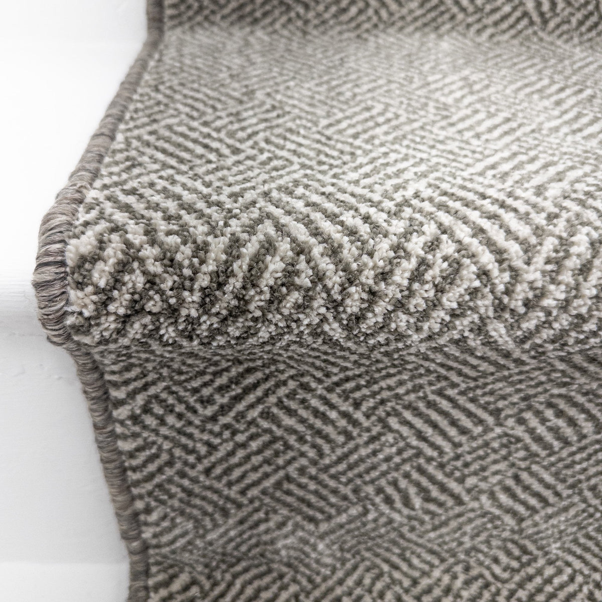 New Moonlight Green Cream Stair Runner