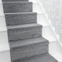 New Moonlight Grey Dark Grey Stair Runner