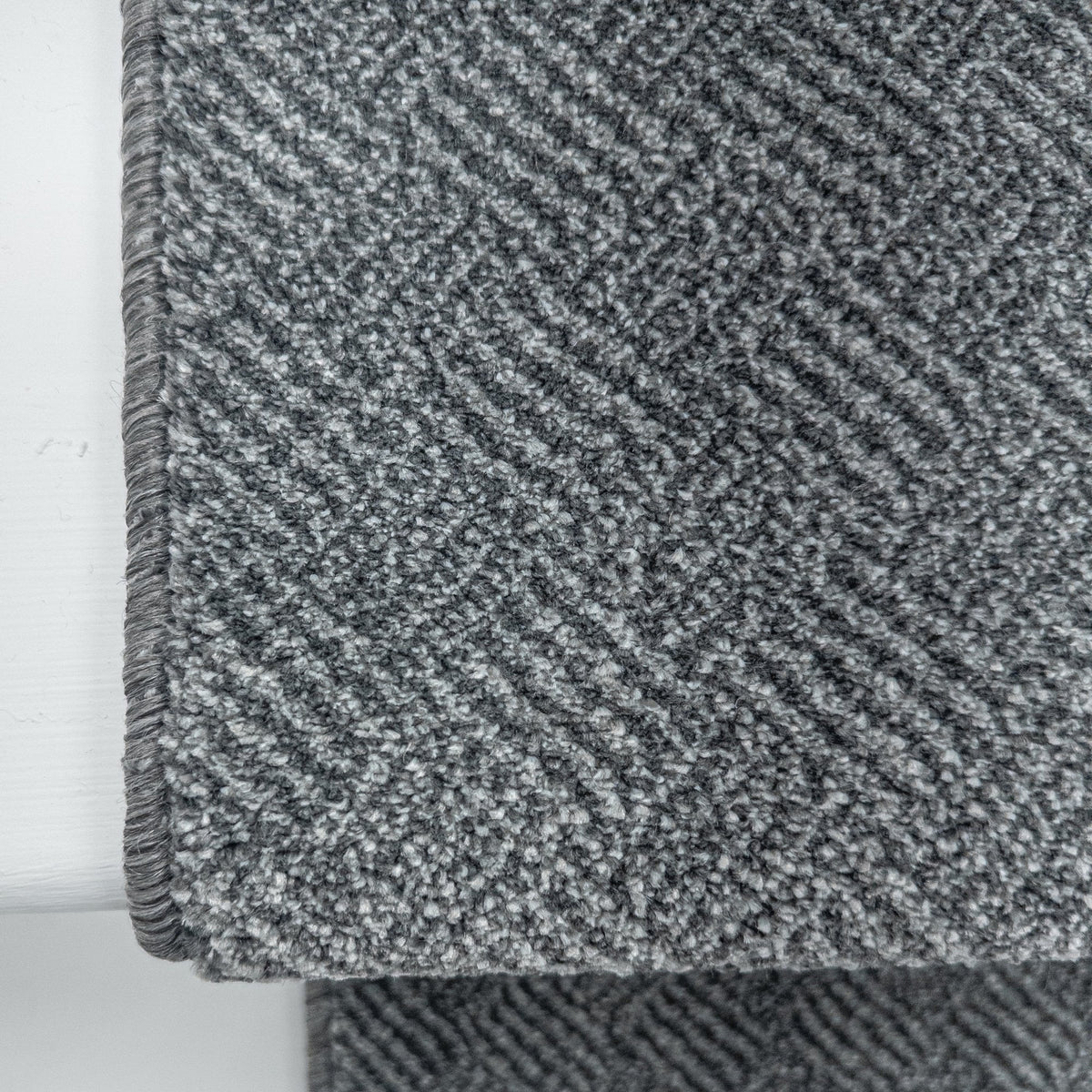 New Moonlight Grey Dark Grey Stair Runner