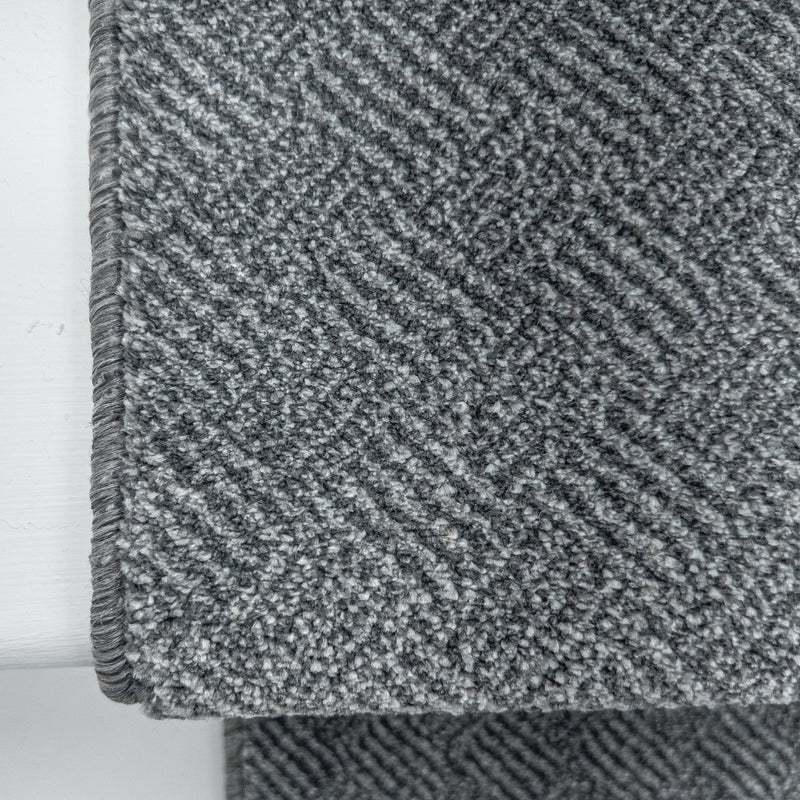 New Moonlight Grey Dark Grey Stair Runner