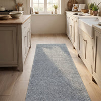 New Moonlight Grey Dark Grey Kitchen Runner