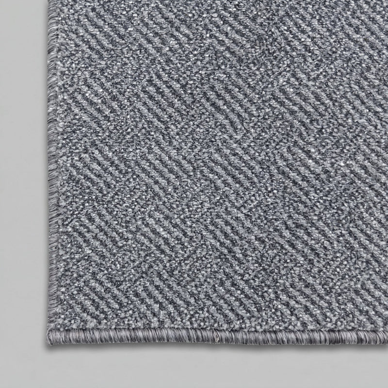 New Moonlight Grey Dark Grey Kitchen Runner