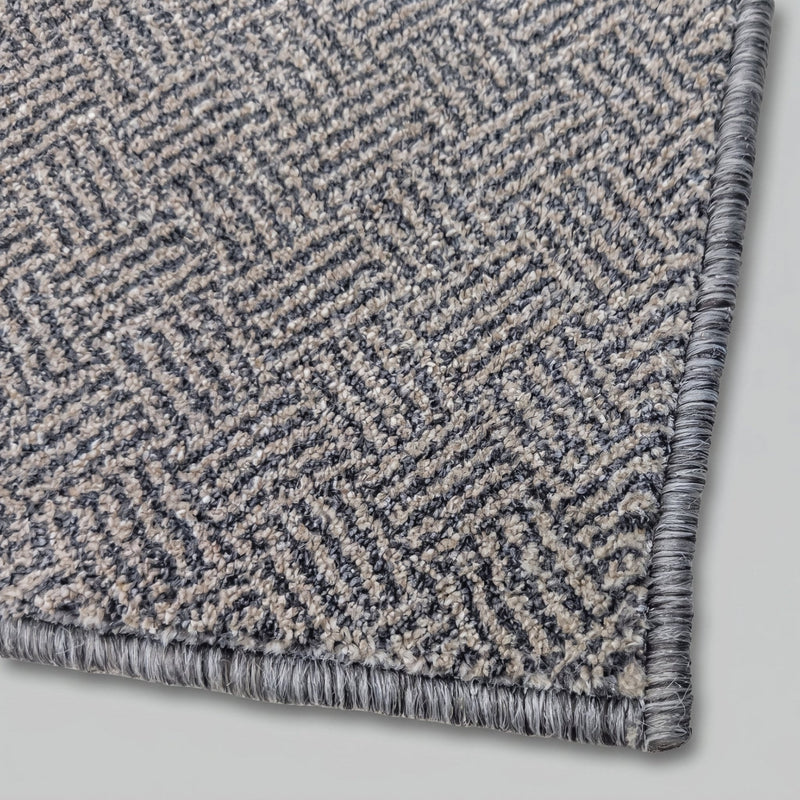 New Moonlight Beige Dark Grey Kitchen Runner