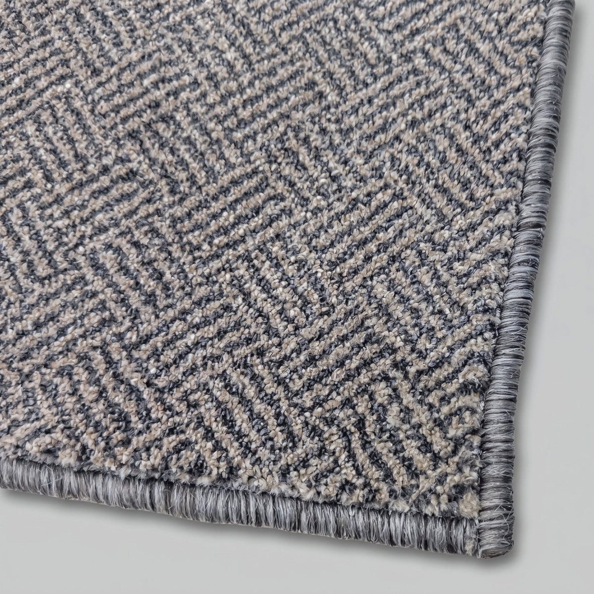New Moonlight Beige Dark Gray Rug Runner