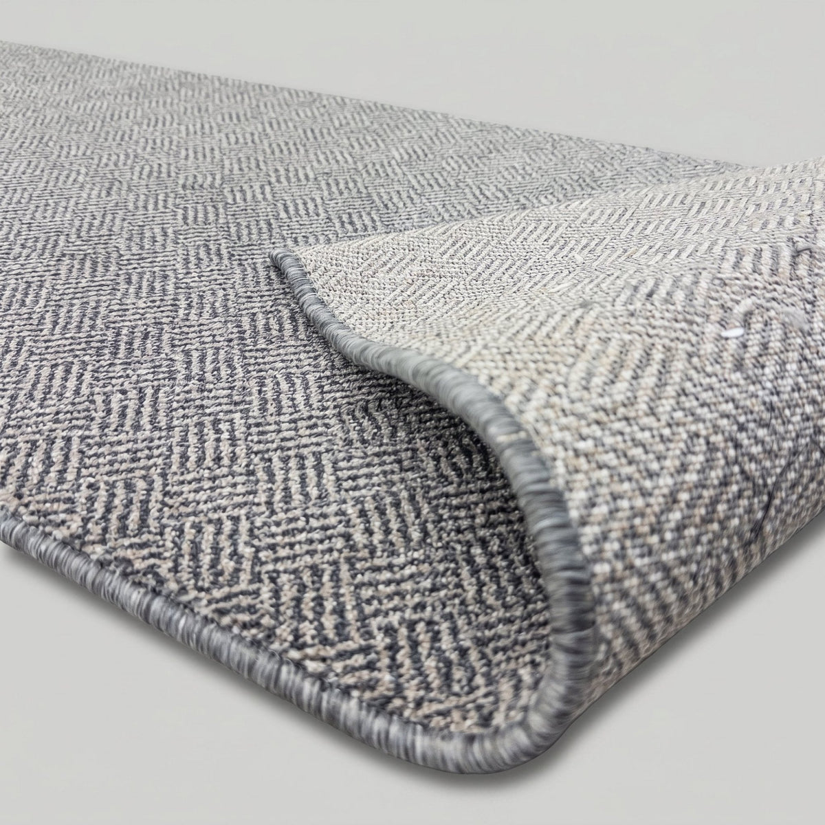 New Moonlight Beige Dark Gray Rug Runner