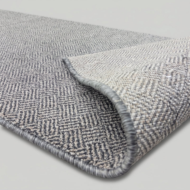New Moonlight Beige Dark Grey Hall Runner