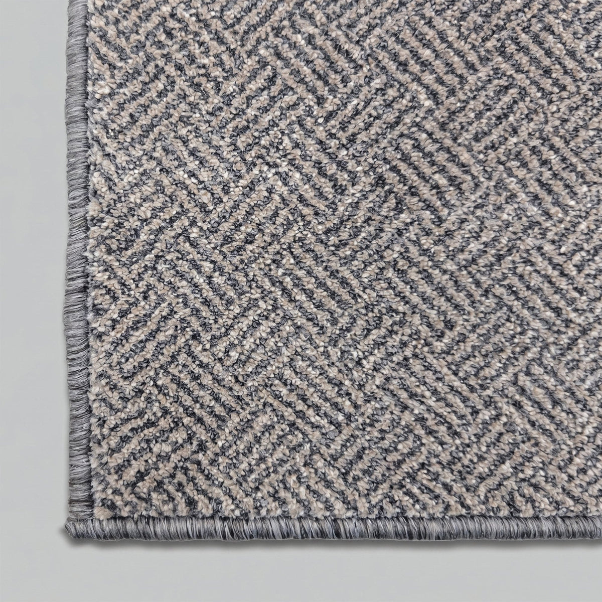 New Moonlight Beige Dark Gray Rug Runner