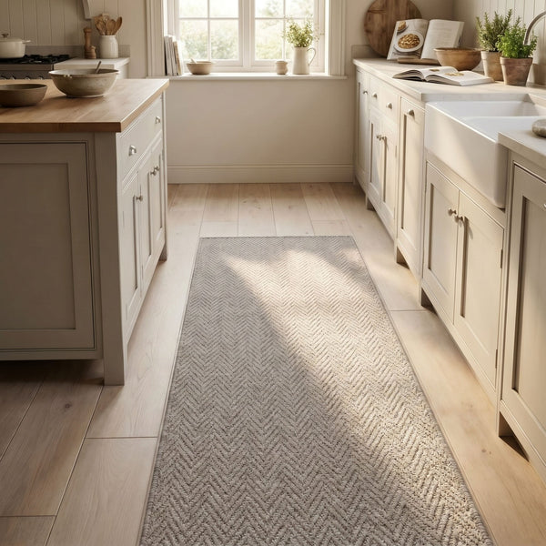 Opera Light Brown Kitchen Runner
