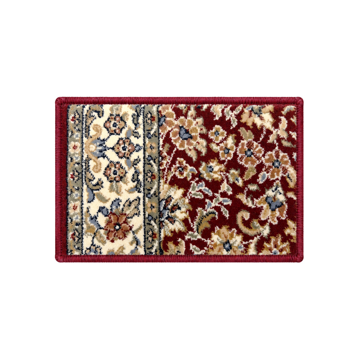 Ancient Garden Red/Ivory 57011-1414 Sample