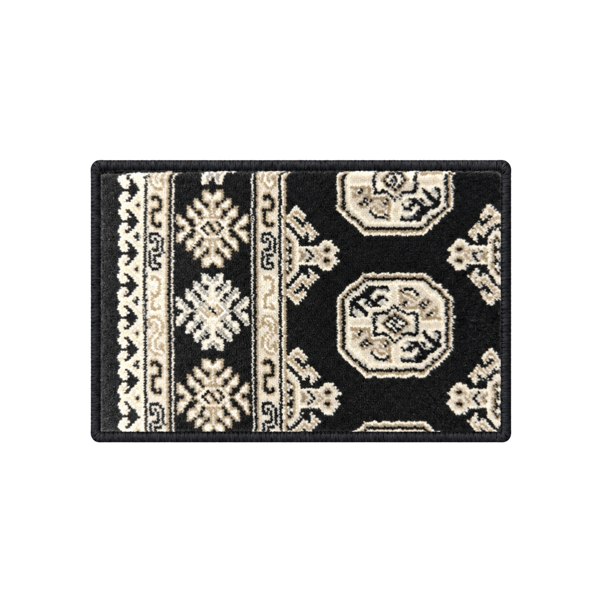 Ancient Garden Black/Ivory 57102-3636 Sample
