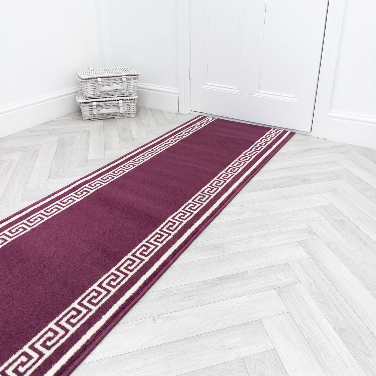 Key Purple Hall Runner