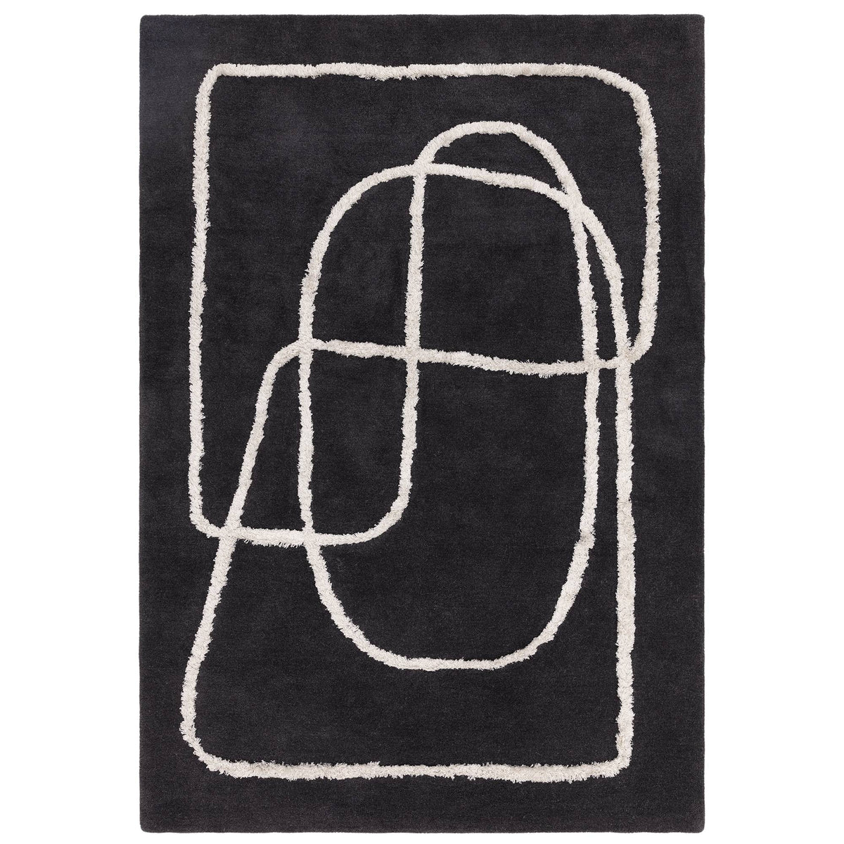 Matrix Infinity Charcoal Rug
