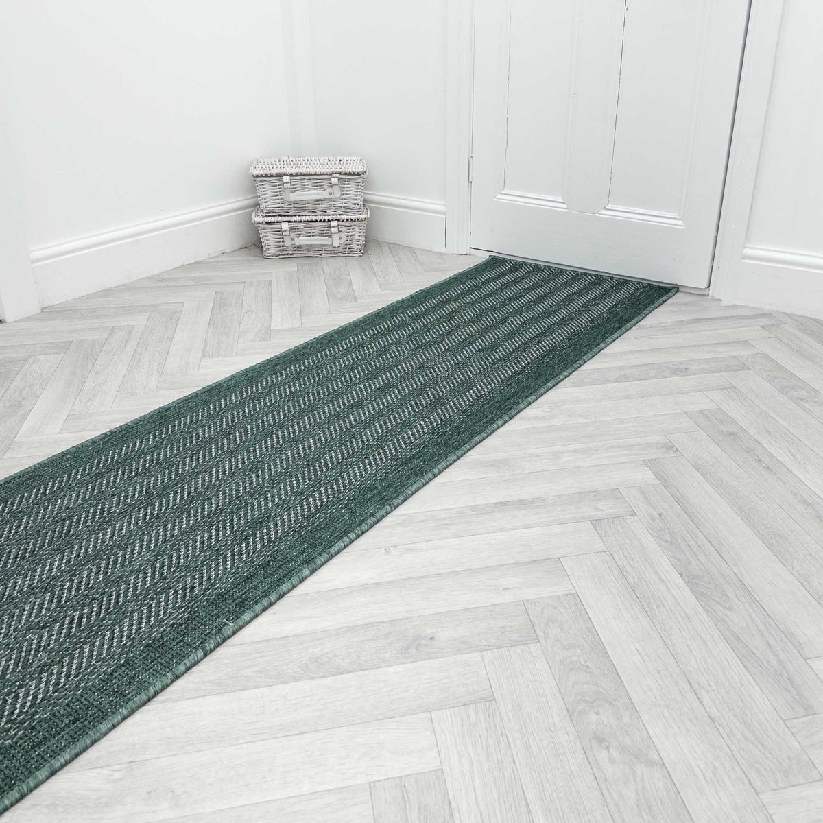 Beachfront Green Hall Runner