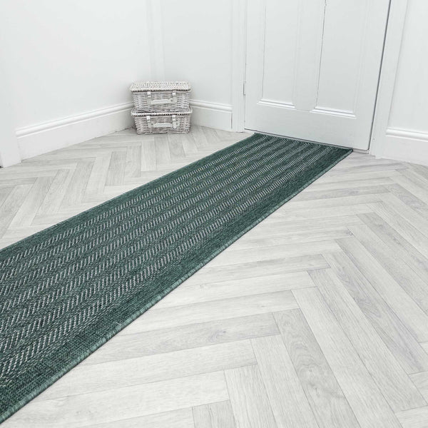 Beachfront Green Hall Runner