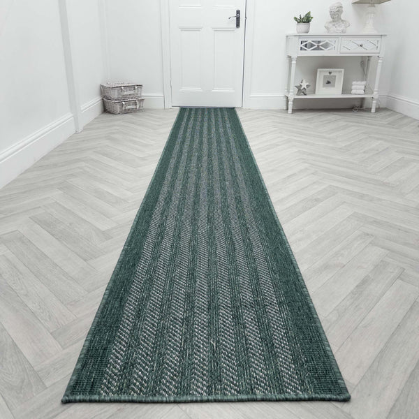 Beachfront Green Hall Runner