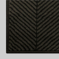 Dancette Dark Grey runner corner detail