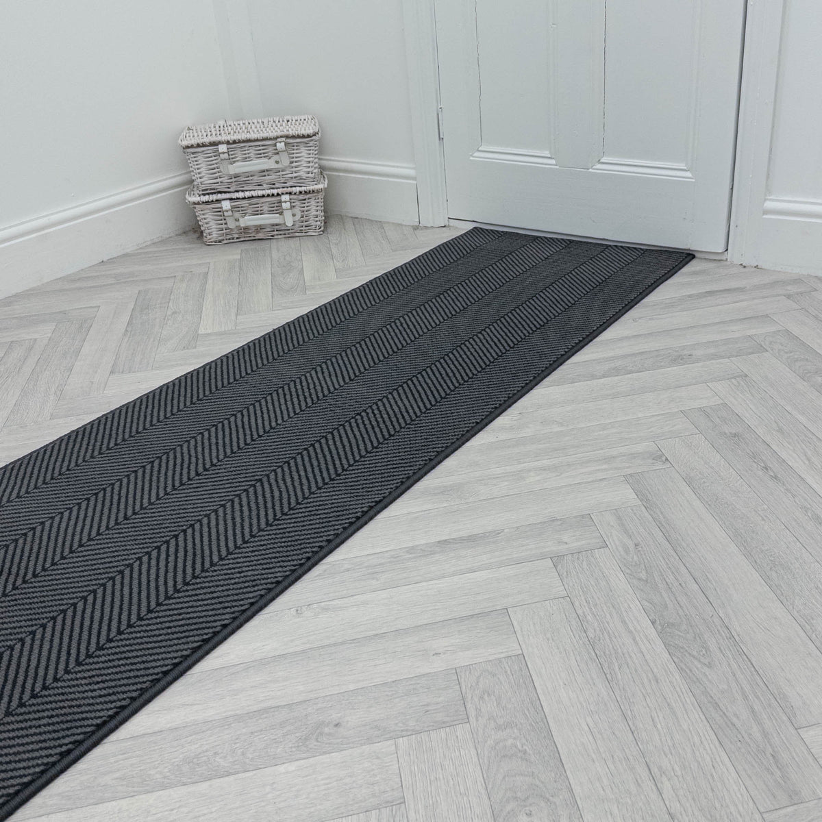Dancette Dark Gray Rug Runner