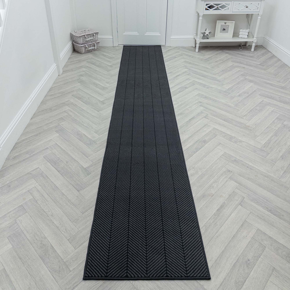 Dancette Dark Gray Rug Runner