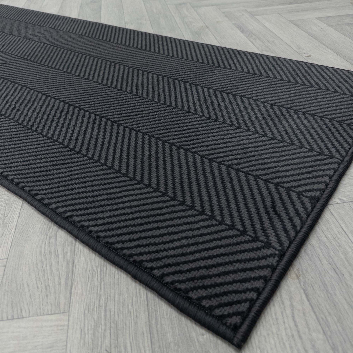 Dancette Dark Gray Rug Runner