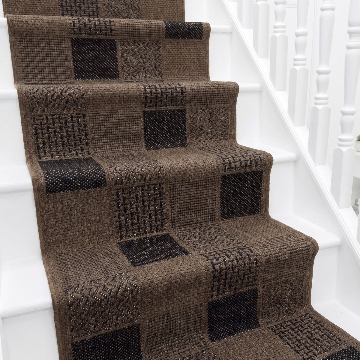 Patch Brown Stair Runner