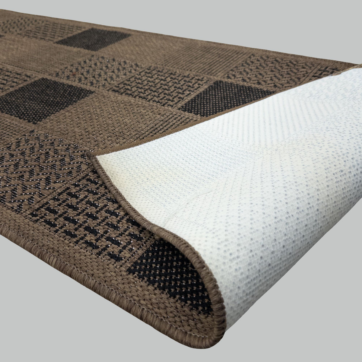 Patch Brown Kitchen Runner