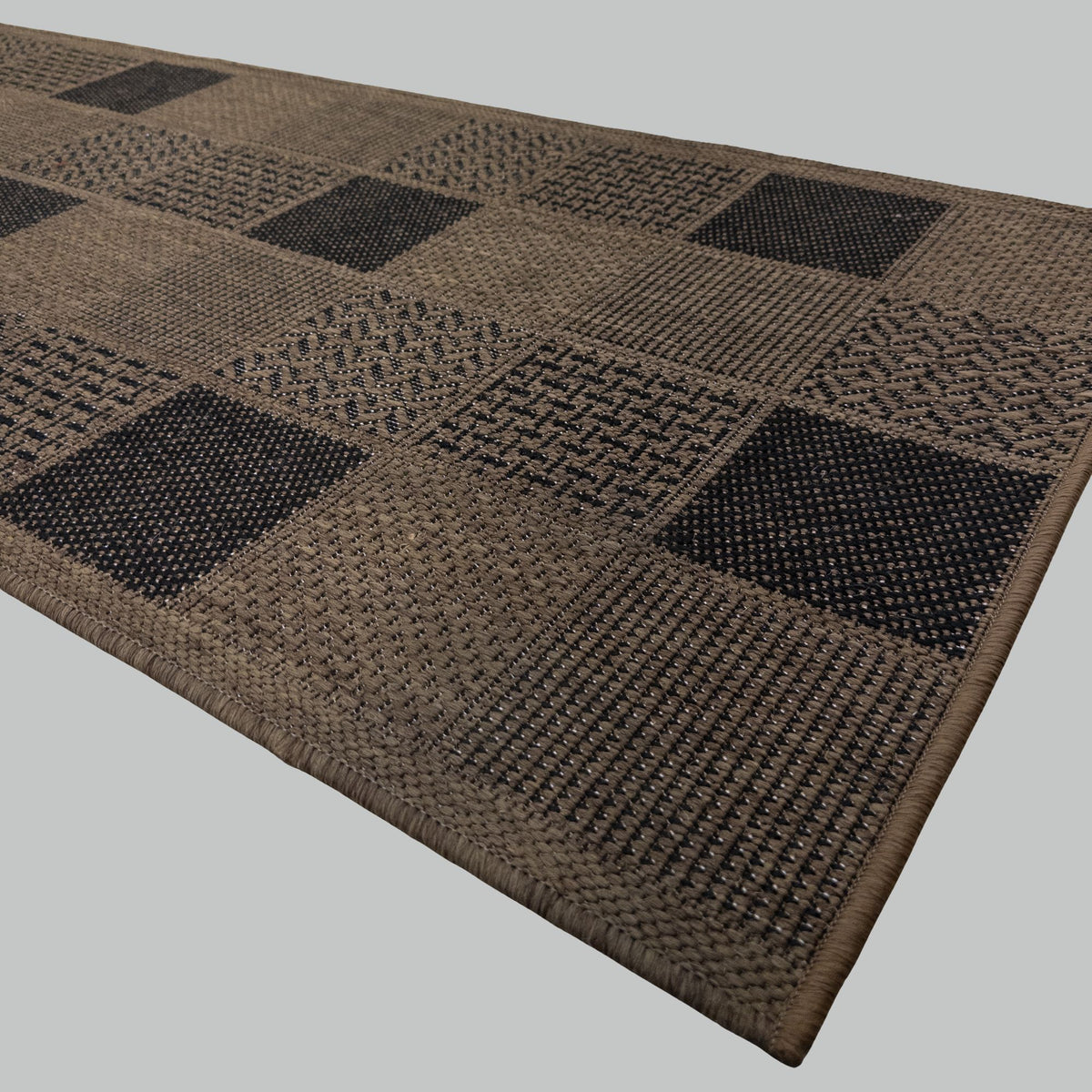 Patch Brown Kitchen Runner