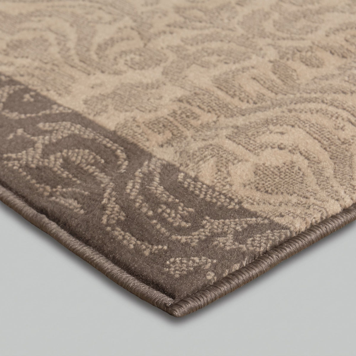 Baroque Taupe Kitchen Runner