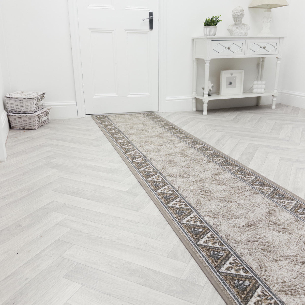 Eiger Light Brown Hall Runner