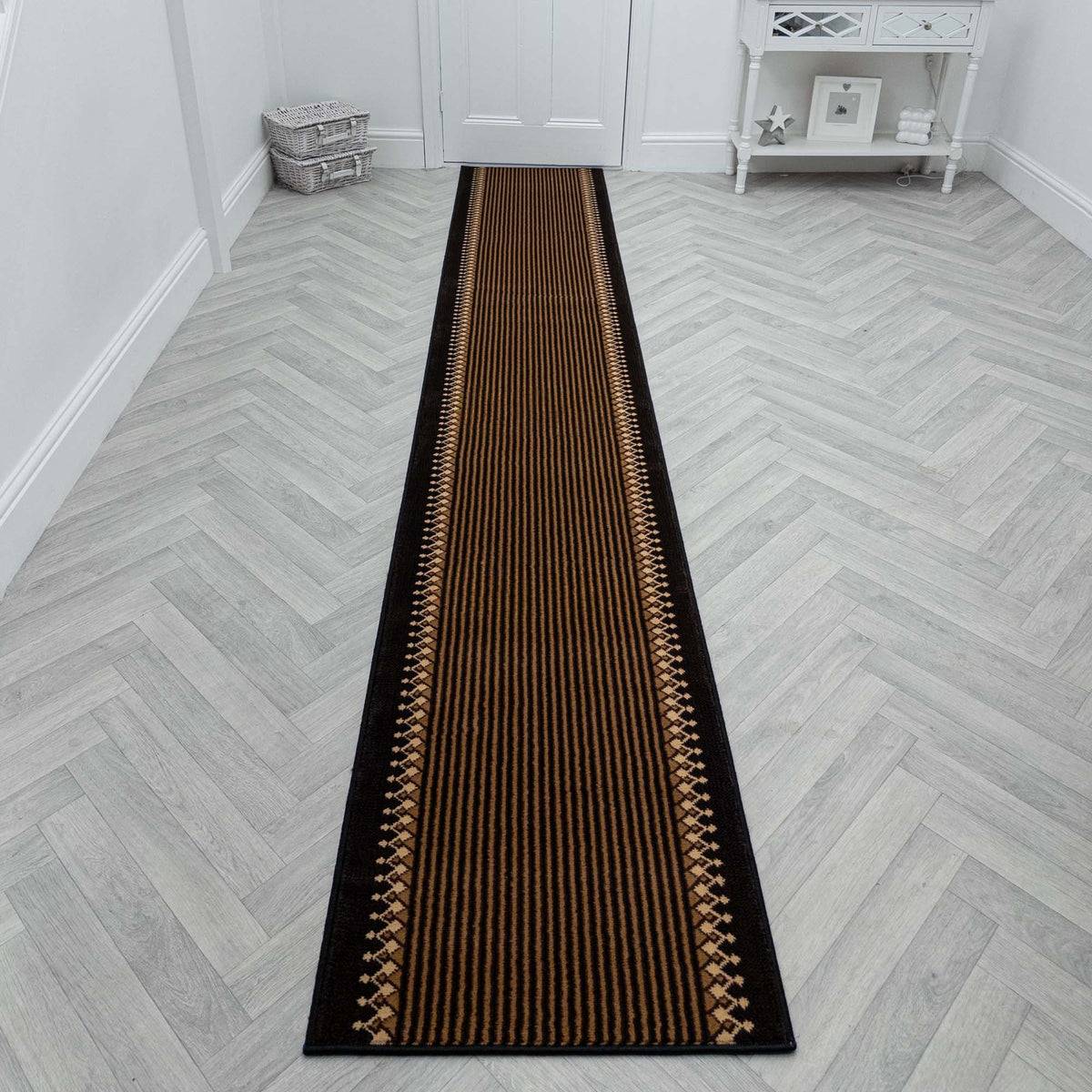 Portcullis Midnight Rug Runner