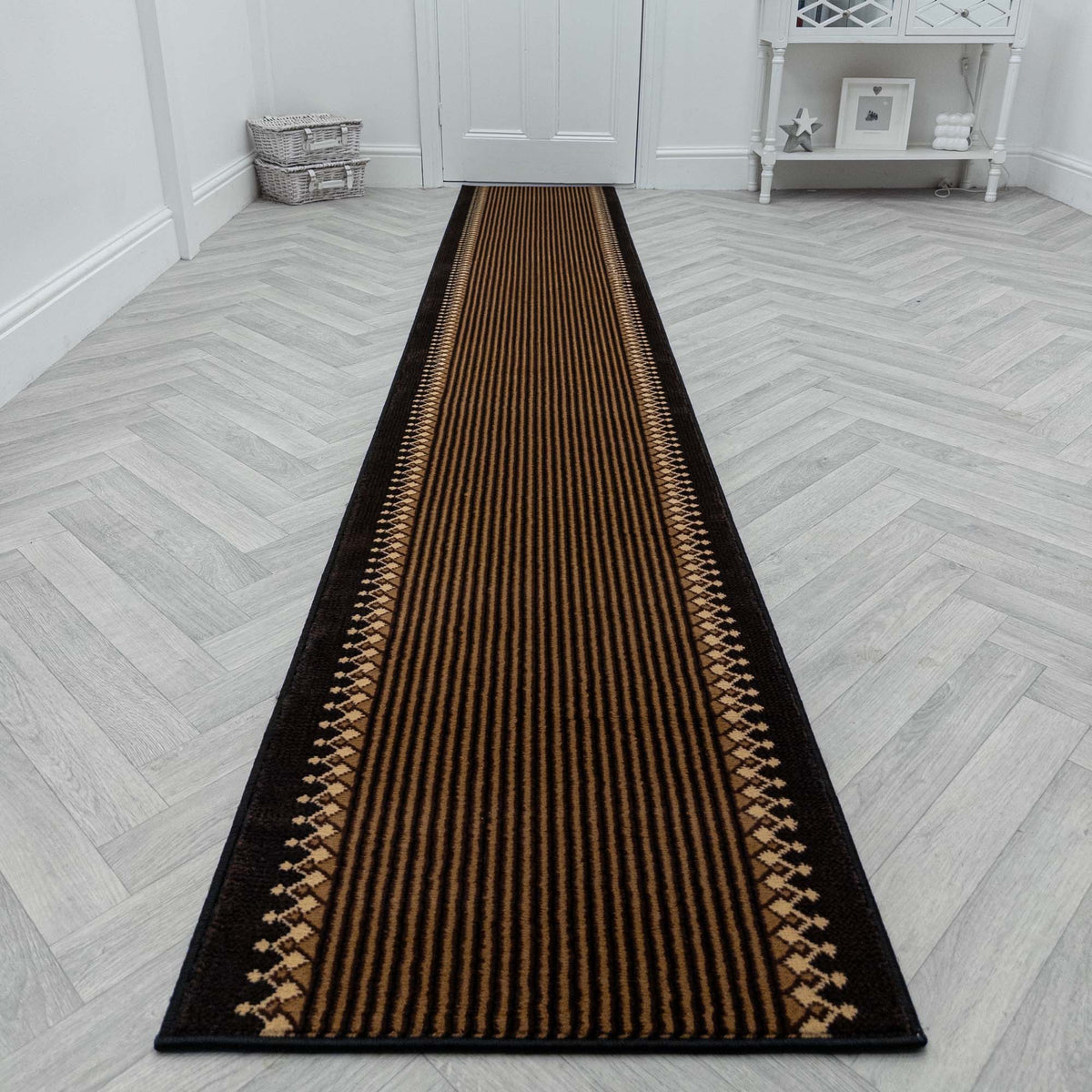 Portcullis Midnight Rug Runner