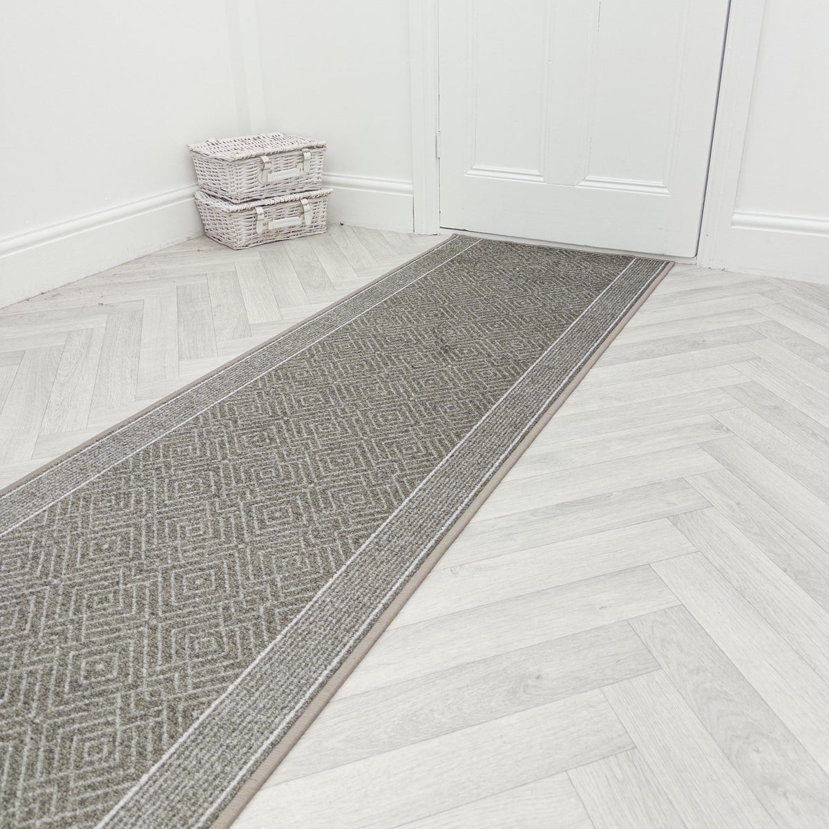 Walton Light Brown Hall Runner
