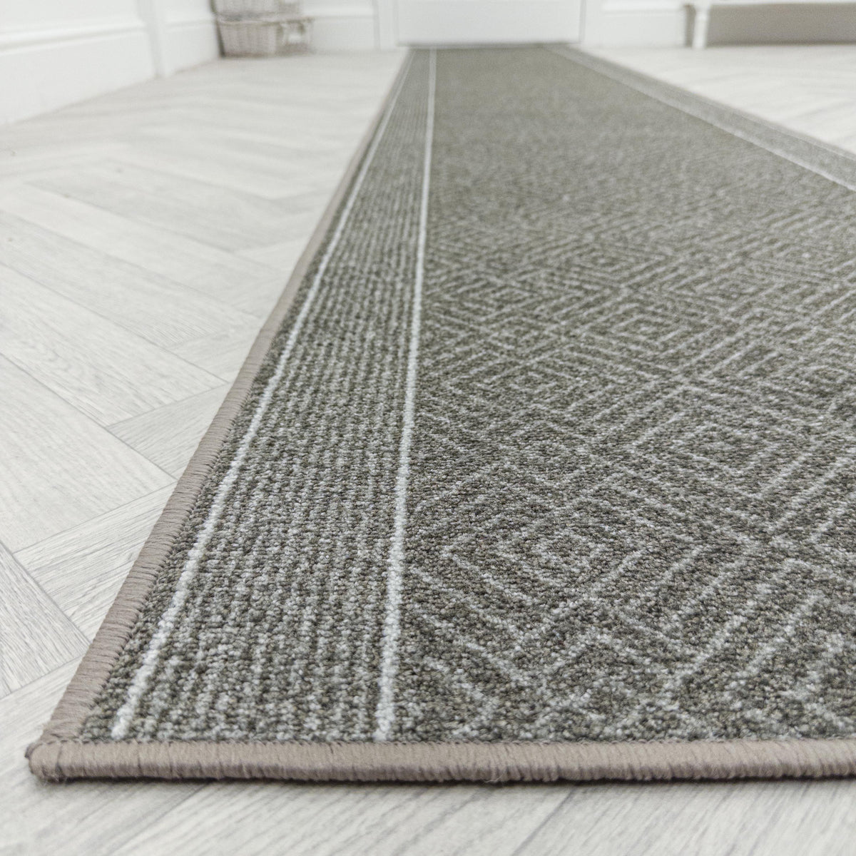 Walton Light Brown Hall Runner