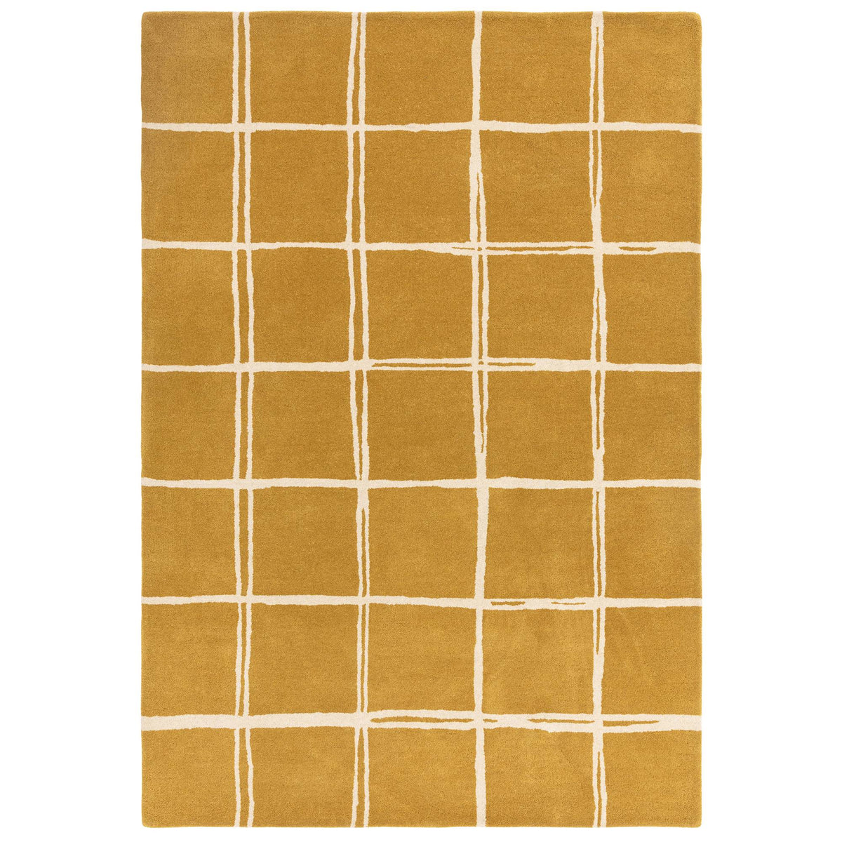Albany Grid Gold Rug