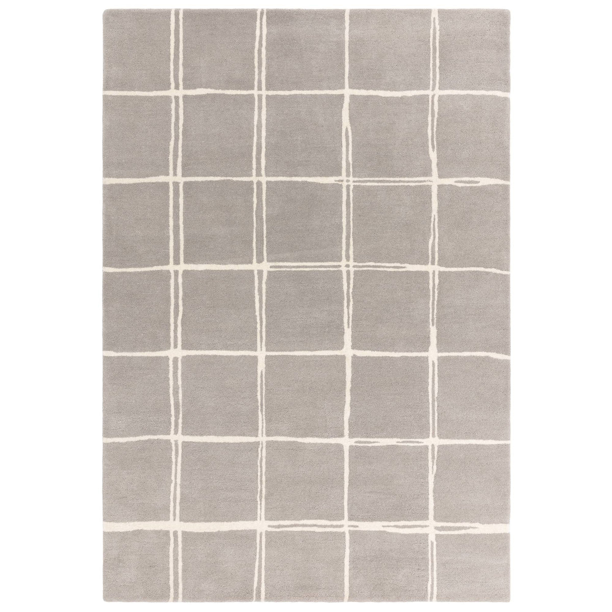 Albany Grid Silver Rug